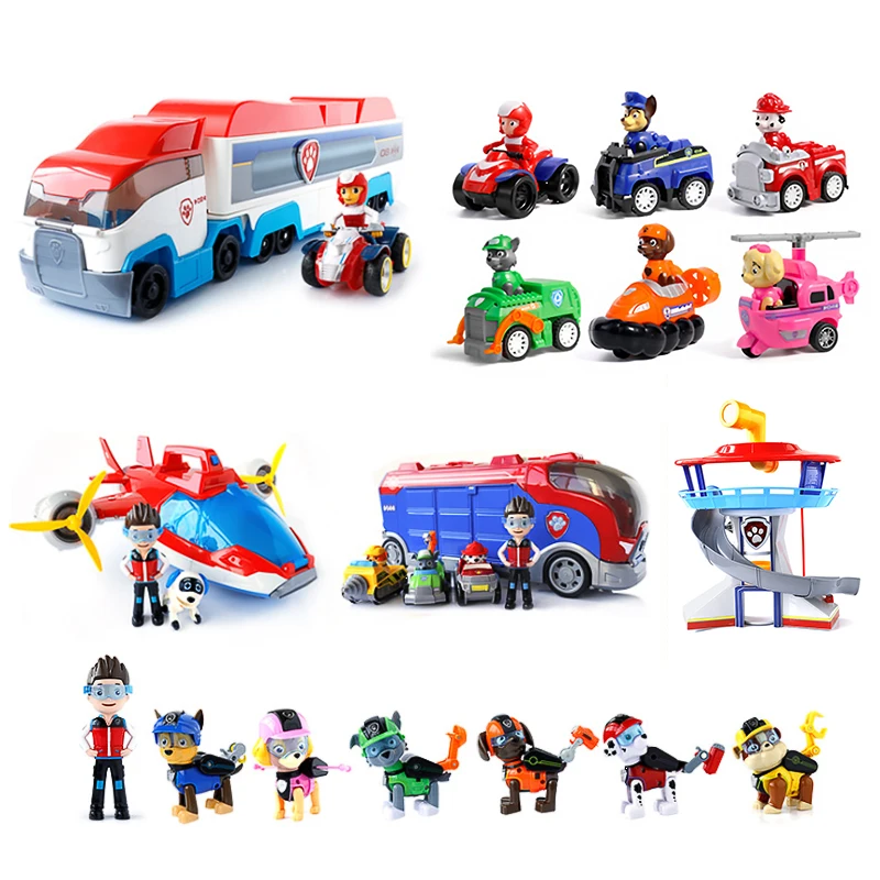 Paw Patrol детский игрушечный набор Сторожевая Башня главный офис собака откатная