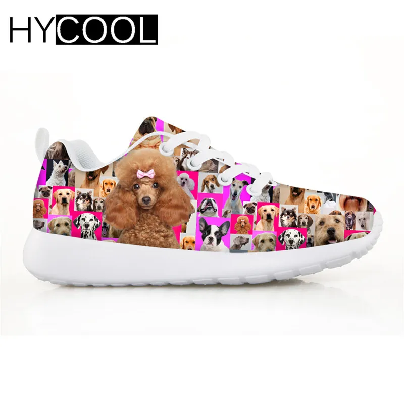 HYCOOL кроссовки с 3D принтом собаки, уличная спортивная обувь для бега, детская обувь для мальчиков, спортивная обувь для ходьбы Enfant - Цвет: CA4542BN