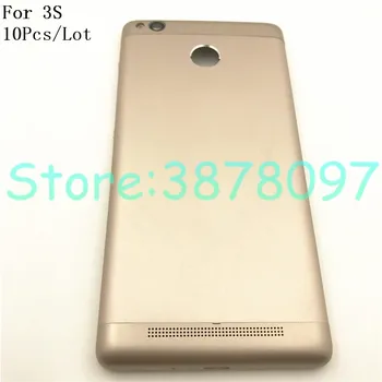 

10Pcs/Lot Original For Xiaomi Redmi 3S Back Battery Door Cover Housing +Camera Glass Lens+Power Volume Button +Logo