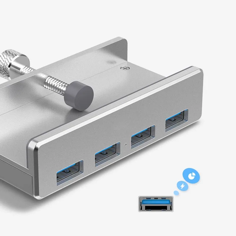ORICO USB концентратор USB 3,0 концентратор зарядный концентратор Профессиональный зажим дизайн Алюминиевый сплав 4 порта портативный размер туристическая станция для ноутбука