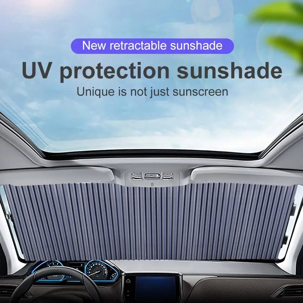 

Retractable Car Windshield Sun Visor UV Protection Heat Insulation Auto Parasol Front/Rear Window Sunshade Cover Car Accessories