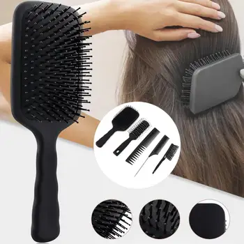 

5pcs / Set Massage Comb Wide Teeth Comb Pick Hair Comb Hair Styling Modeling Comb Set Hairdresser Supply for Salon Barber Shop