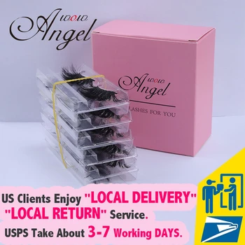 

Wowangel 10Pairs 3D Mink Eyelashes Dramatic Fake Lashes Makeup Extension Eyelashes Natural Thick Long False Eyelashes Reusable