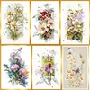 Bouquet series cross stitch package flower aida 18ct 14ct 11ct black cloth people kit embroidery DIY handmade needlework ► Photo 1/6