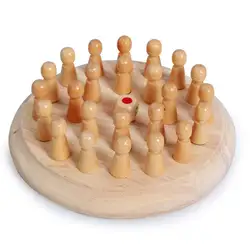 Деревянные шахматы памяти родитель-ребенок взрослый цвет памяти настольная игра игрушечные шахматы деревянные детские познавательное