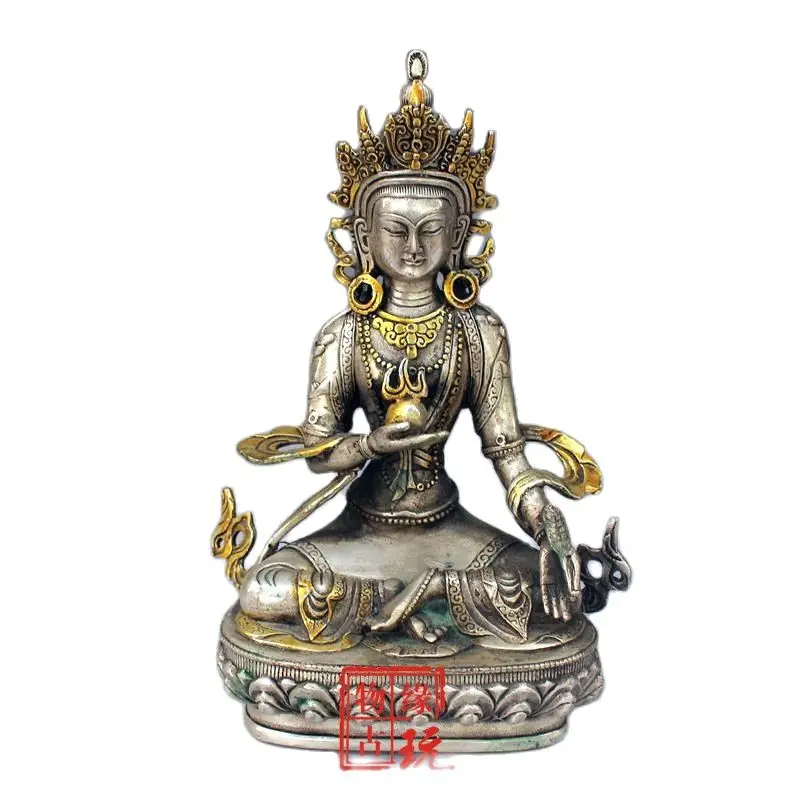 Silver-plated gold religious ornaments of Dumu Buddha in Nepal | Дом и сад