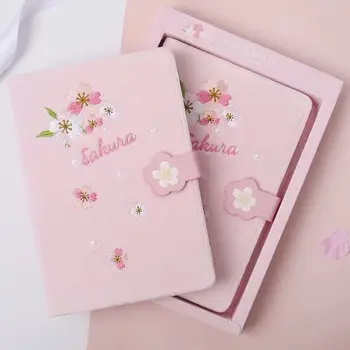 

2020 Sharkbang Kawaii Cherry Blossoms Diary Notebook Planner Bullet Journal Note Book Agenda School Stationery