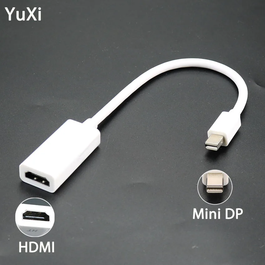 Кабель-адаптер YuXi Mini DP-HDMI порт дисплея штекер-гнездо HDMI конвертер соединительный