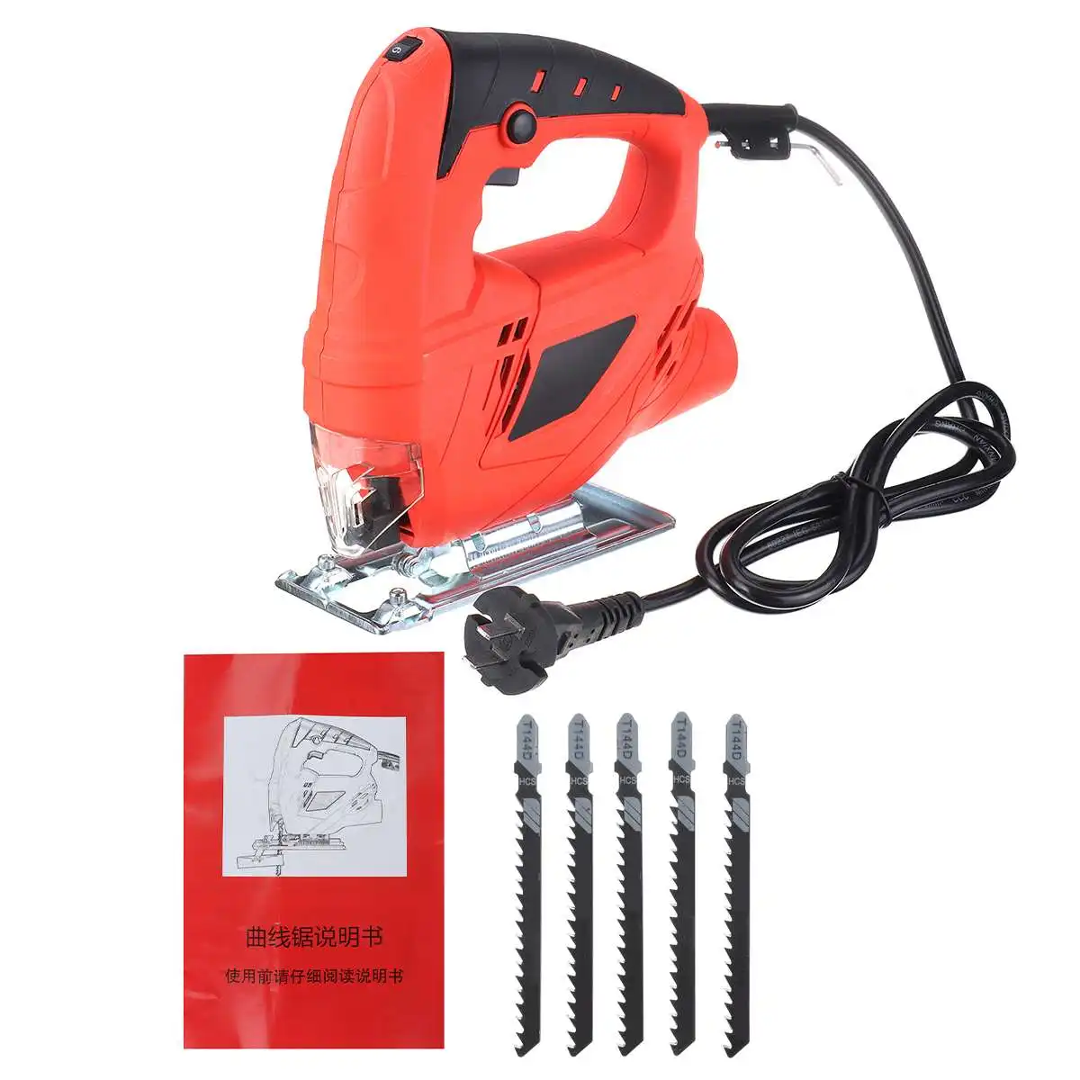 Джиг пила 6 переменная скорость электрическая w/5 шт лезвие многофункциональные