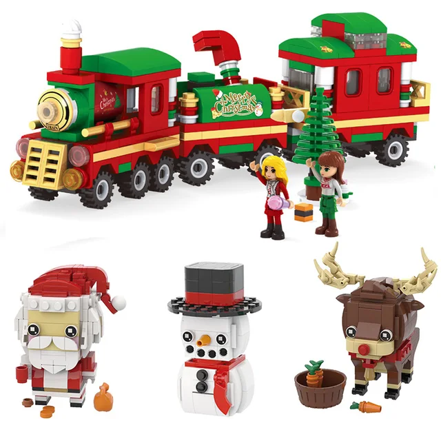 mini train set for christmas village