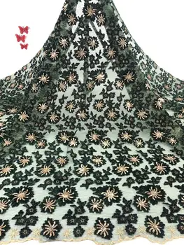 

Sequins Fabrics Net Lace 3d Flower Sequence Embroidery Elegant Latest Design Style High Quality Hot Sale Beaded Best Price