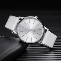 2025 Men Watches Top Brand Luxury Brown Leather Band Quartz Wristwatch Men's Casual Simple Watch Wrist Male Clock Reloj Hombre 2