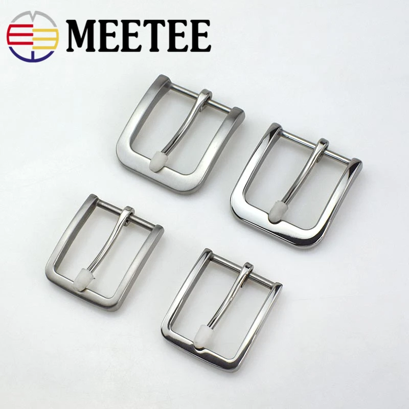 Meetee 35/40 мм одноцветные ковбойские ремни из нержавеющей стали с пряжкой DIY кожаные