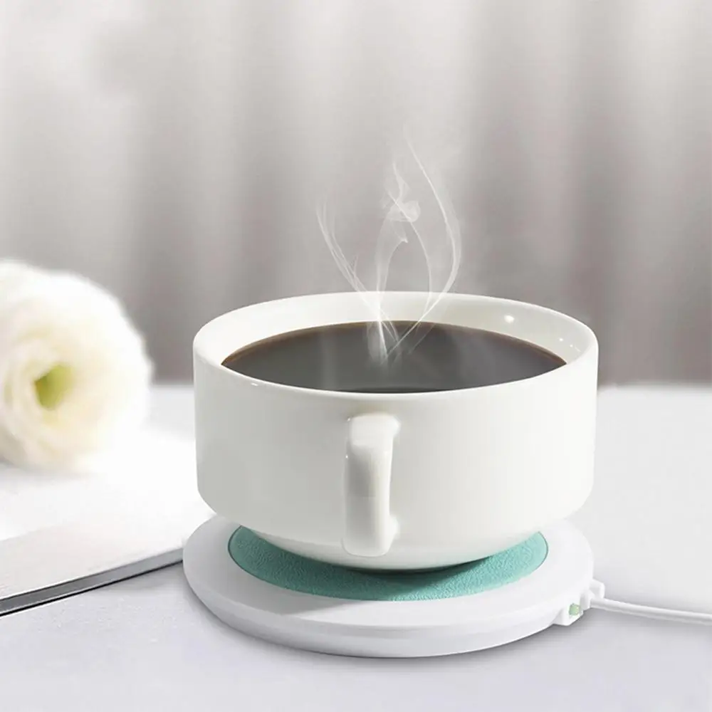 Usb-нагреватель коврик теплая чашка коврик нагревательное устройство офисный кофейный чайный грелка столик-мат PU термостойкая электрическая изоляция Coaster