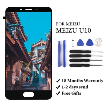 

18 month Warranty + 5.0 inch Touch Screen For Meizu U10 LCD Display Digitizer Assembly Black White Gold Color with / no frame