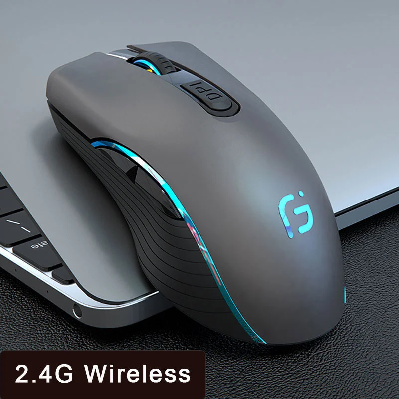 Wireless Mouse Rechargeable Bluetooth Silent Ergonomic Computer 2400 DPI For iPad Mac Tablet Macbook Air Laptop PC Gaming Office white gaming mouse wireless Mice