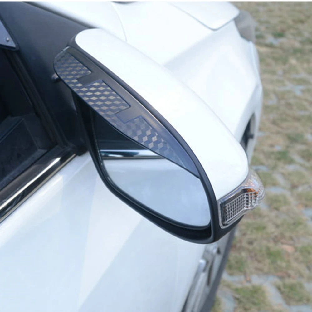 

For Haval F7 F7X 2019 2020 Rearview Mirror Rain Eyebrow Carbon Fiber Rainproof Visor Shade External Parts Car Accessories