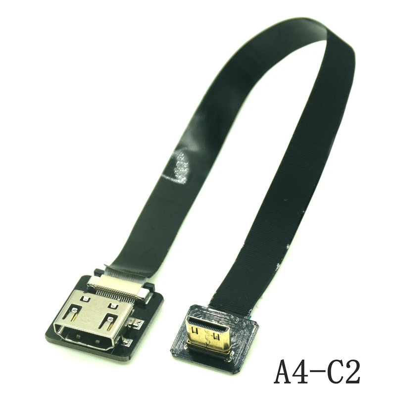 FPV Micro HD-Mini 90-Degree Adapter FPC Ribbon HDMI Cable - 20pin Plug Connector, Various Lengths Description Image.This Product Can Be Found With The Tag Names Computer Cables Connecting, Computer Peripherals, Degree adapter, PC Hardware Cables Adapters