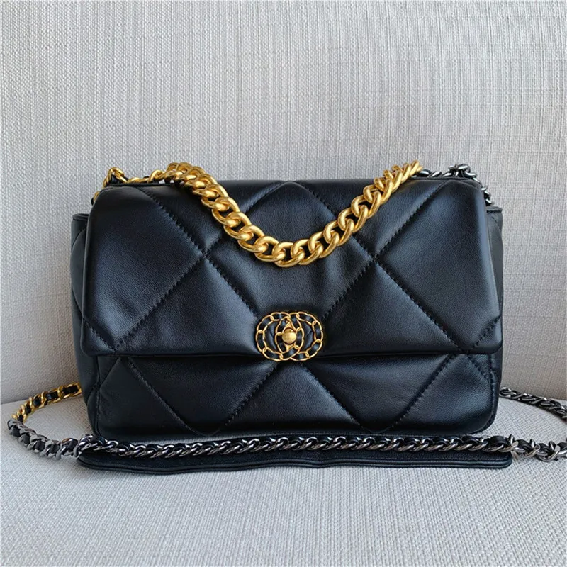 

New Arrival Genuine Leather Luxury Women's Handbag Sheepskin Leather Shoulder Crossbody Bag Chain Shoulder Strap Fashion Design