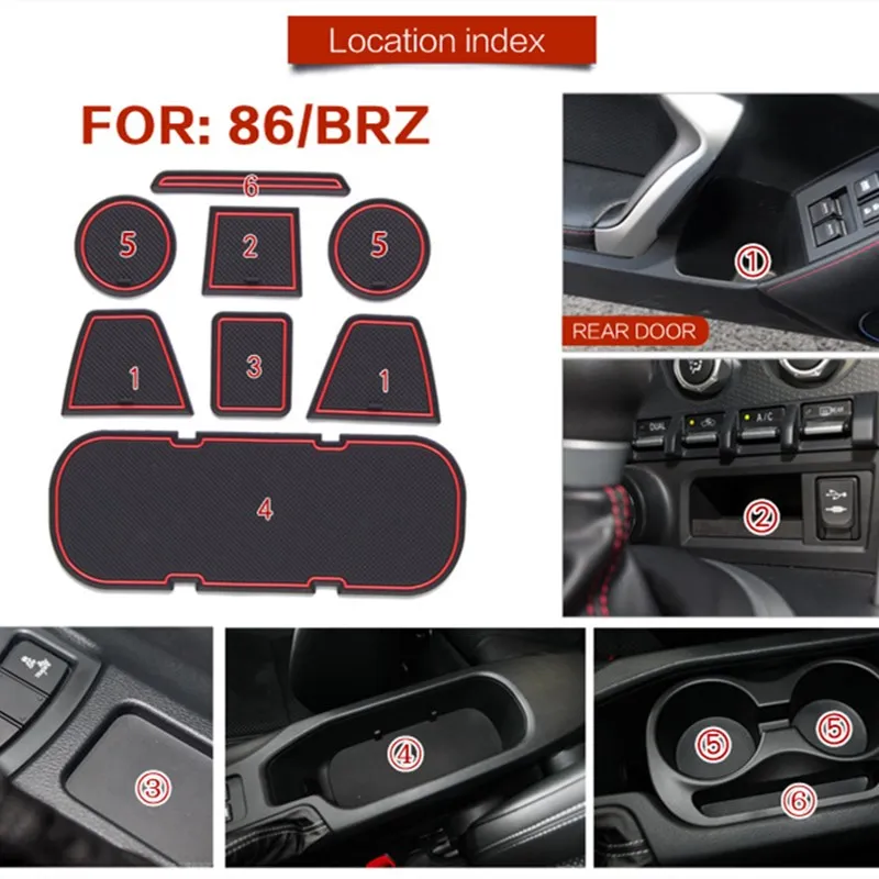 Противоскользящий коврик для Toyota 86 Subaru BRZGT86 FT86 Scion 2012 ~ 2019 | Автомобили и мотоциклы