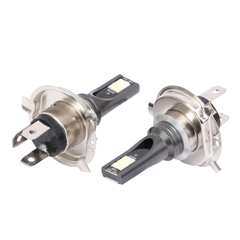 H4 DC12V-24V 24W белые 6500 K-7500 K 1000LM 12LED Автомобильные фары