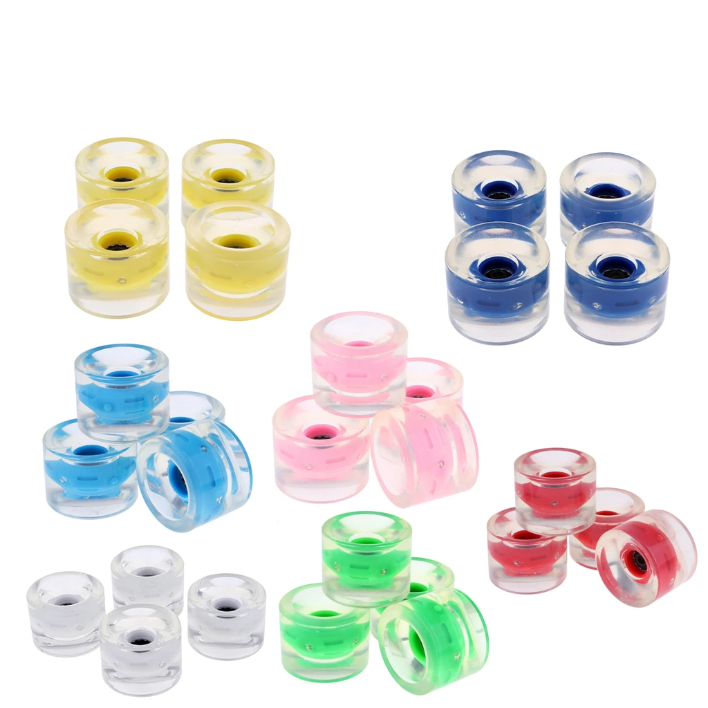 

4Pcs Skateboard Wheels 70MM Glow Flash Longboard Light Wheels 78A Skater