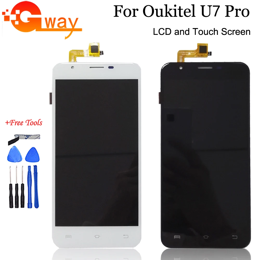 

TOP Quality Tested 5.5" For Oukitel U7 PRO LCD display + Touch Screen repair part + Free Tools