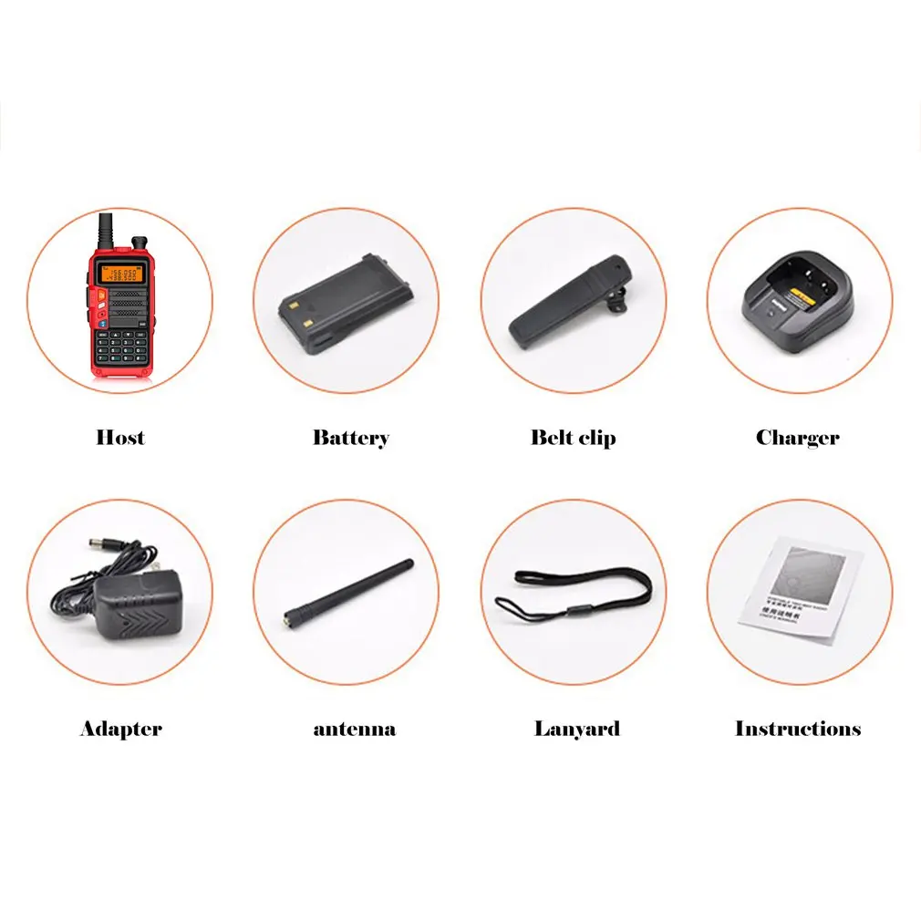 BaoFeng UV-S9 Высокая мощность 8 Вт портативная рация 10 км дальний CB