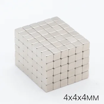 

500pcs 4x4x4 mm Square Small Neodymium Magnet Cube N35 Super Strong Powerful Magnetic Magnets Block Buck Cube Puzzle NdFeB