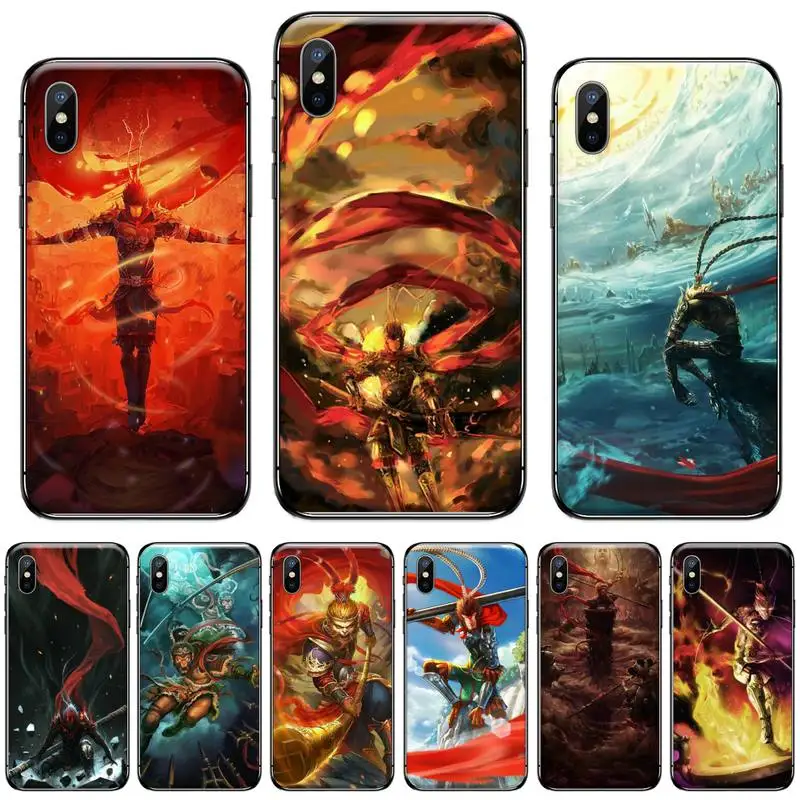 Чехол для телефона Sun Wukong с изображением обезьяны короля iPhone 11 12 pro XS MAX 8 7 6 6S Plus X