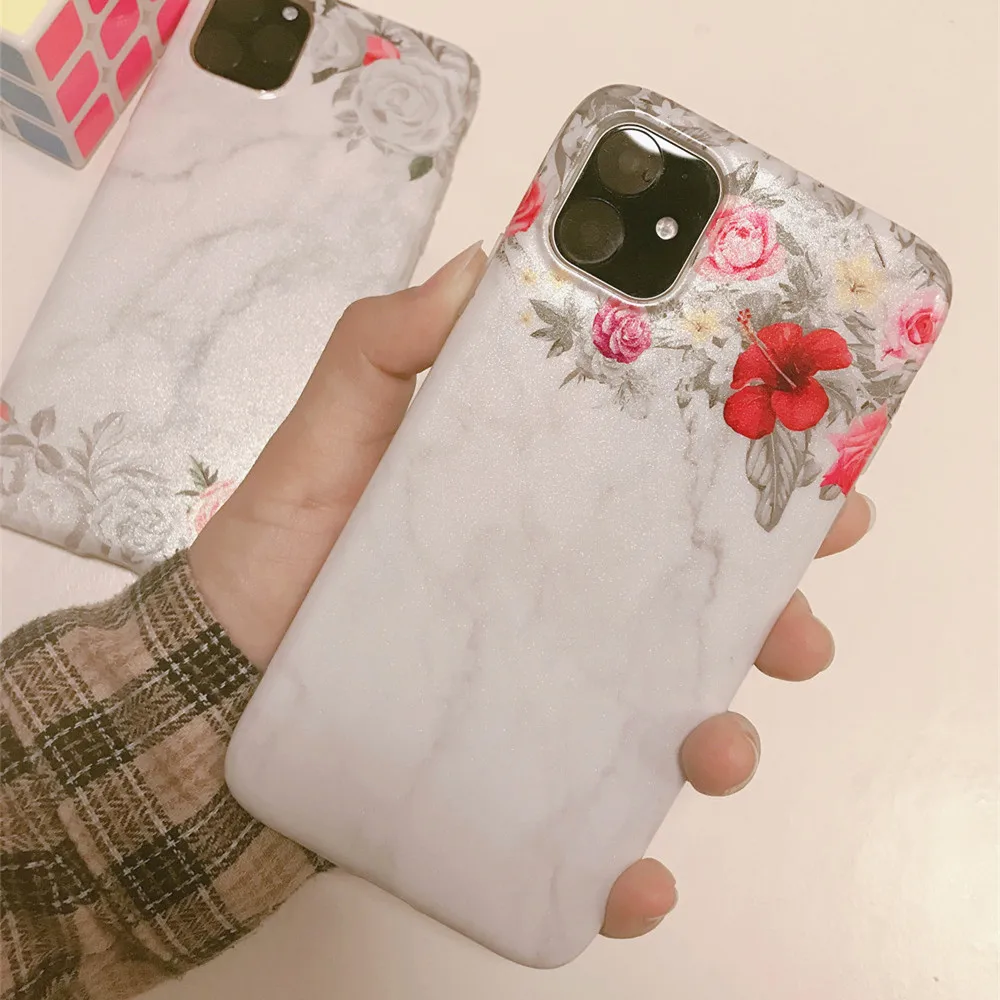 Чехол Netarlier для iPhone 11Pro Max Xsmax XR 7Plus XS 8 6sPlus IMD простой жемчужный блестящий Мраморный