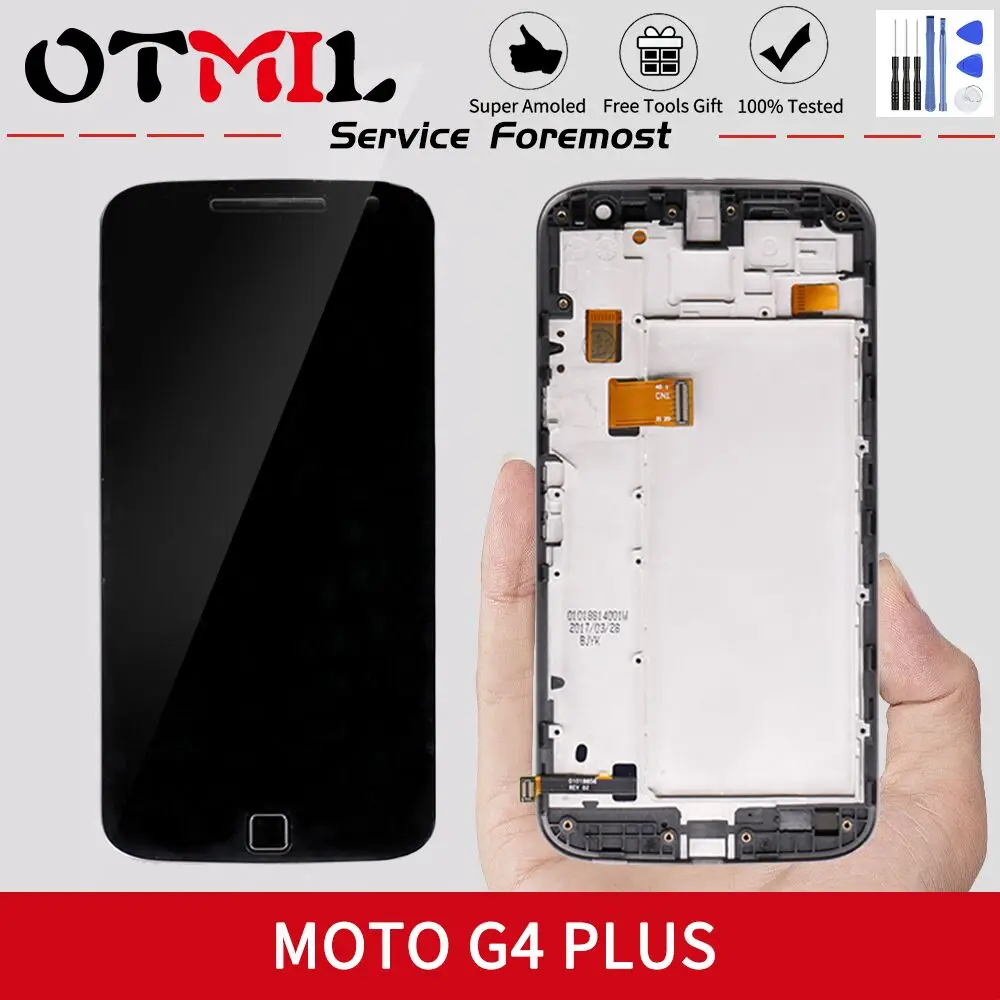 

Original 5.5"LCD For Motorola Moto G4 Plus LCD Display Touch Screen with Frame For MOTO G4 Plus Xt1644 Xt1640 Xt1641 XT1625 LCD