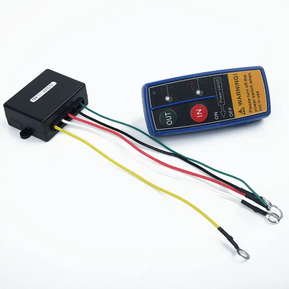 Astra Depot 2 Sets 12V Wireless Winch Receiver Remote Control 150ft Kit Compatible with Car Jeep ATV UTV 4WD 4x4 Winches Solenoid Contactor Relay