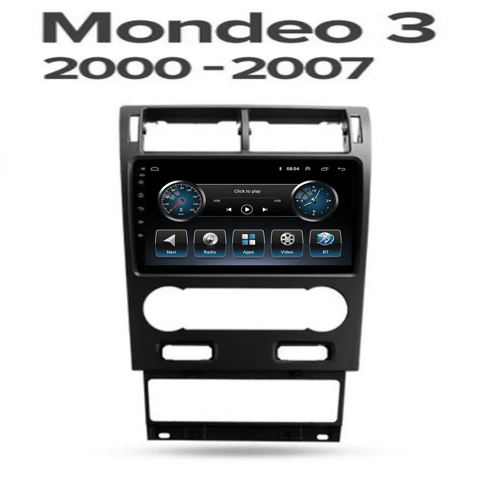 Автомагнитола для Ford Mondeo 3 2000 2001 2003 2007 Android Carplay стерео мультимедийный видеоплеер