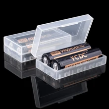 

7.7 x 4.3 x2cm 2pcs 18650 / 4pcs 16340 Suitable for AA AAA Battery organizer compact storage box light carrying case bag case