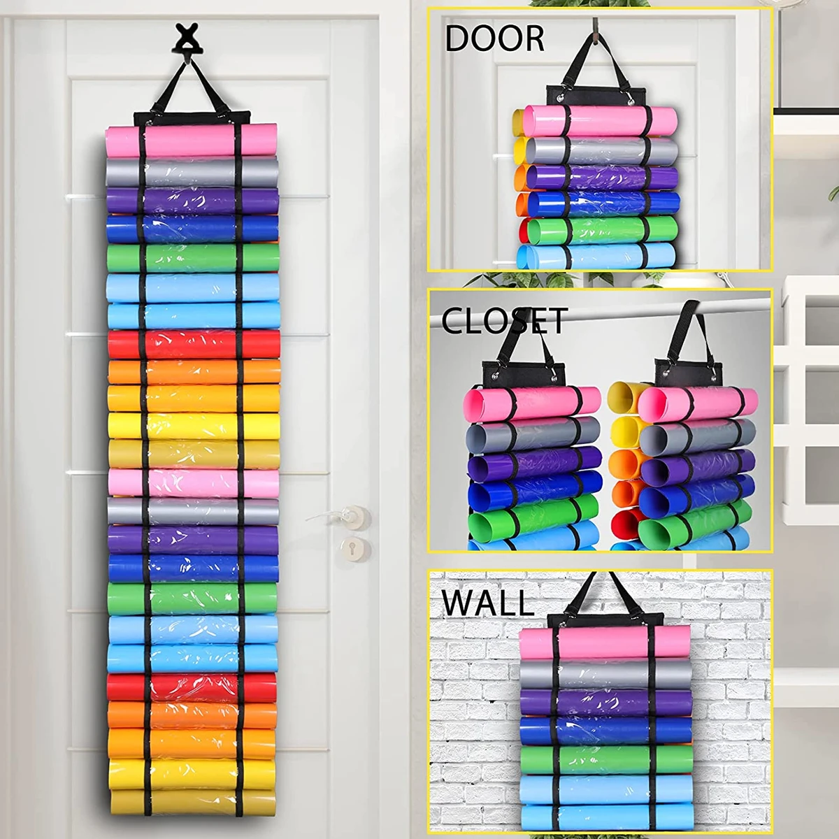 VinylRollHolderVinylRollStorageRackWallMountVinylRoll