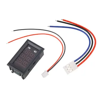

DC 100 V 10A Voltmeter Ammeter Blue + Red LED Digital Voltmeter Gauge Amp Dual Voltage Current for Home Tool Use Drop Shipping