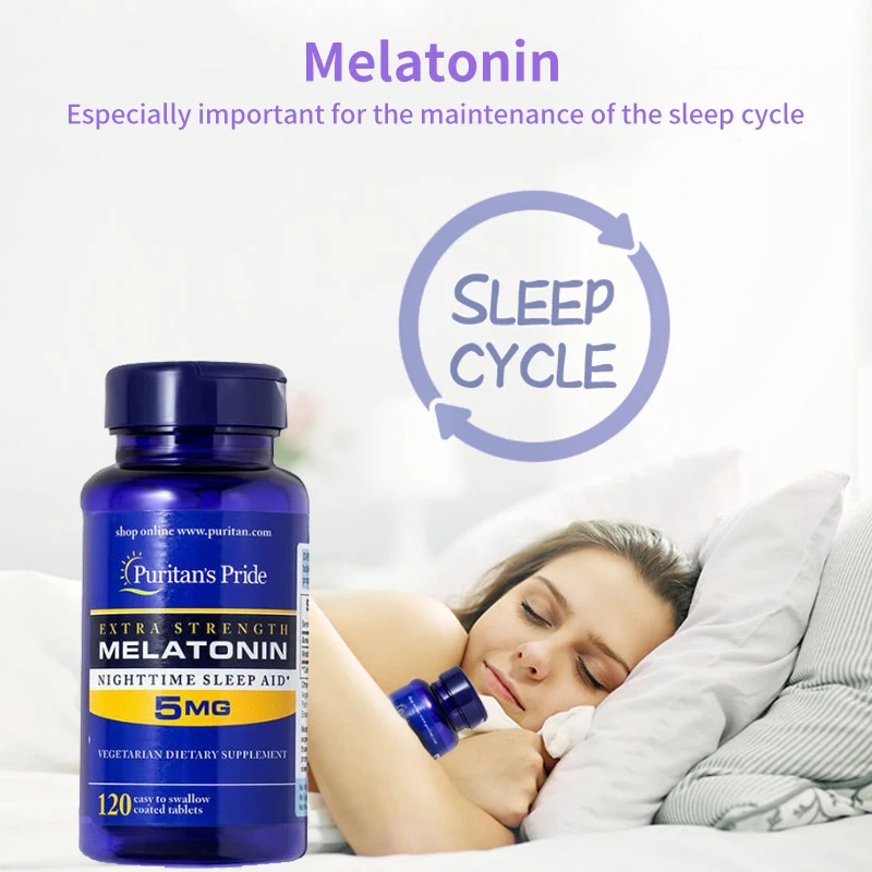 

Rapid Release Melatonin 5 mg 120 Count Night Sleep Assistance free shipping