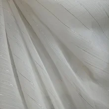 В продаже платье ткань серебро 8. Мерцающий полосатый материал DIY тканевая лента летняя ткань для шарфа квалифицированная