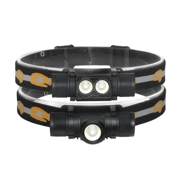 

Dimmable Flashlight Head 18650 Waterproof T6 Led Head Lamp Rechargeable Headlamp Headlight 18650 USB Head Torch 1000LM/2000LM