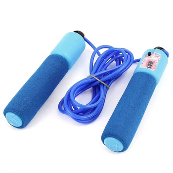 

blue Foam Wrapped Resettable Counter Skipping Rope 2.6M