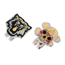 2 шт./компл. тигр череп дизайн Магнитная шляпа козырек клип-на маркеры для мячей для гольфа подарок для Гольфиста