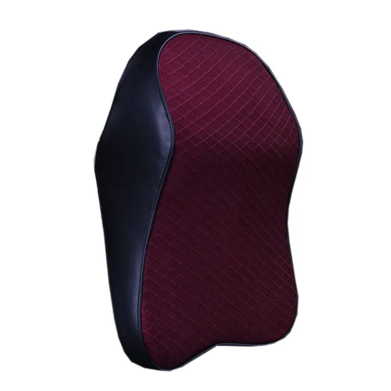 Автомобильная подушка для шеи 3D пены памяти авто подголовник Регулируемый дышащий Дорожная подкладка Поддержка Держатель сиденья G6KC - Цвет: BKR
