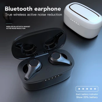 

New hot TWS 5.0 wireless Earphone bluetooth Waterproof earphone Noise Cancelling Touch Earbuds for all smart phone