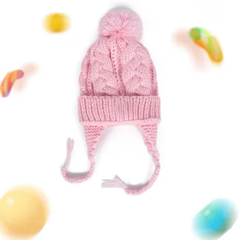 

Infant Cap Hot Sale Baby Pom pom Winter Hat For Boys Girls Fashion Cute Ball Hat Kids Warm Knitted Hat Newborn Beanie Cap