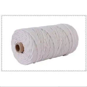 white beige 35) 3 мм хлопок шнур красочный шнур веревка бежевый витой ремесло Макраме Веревка DIY Домашний текстиль свадебные декоративные поставки - Цвет: white beige
