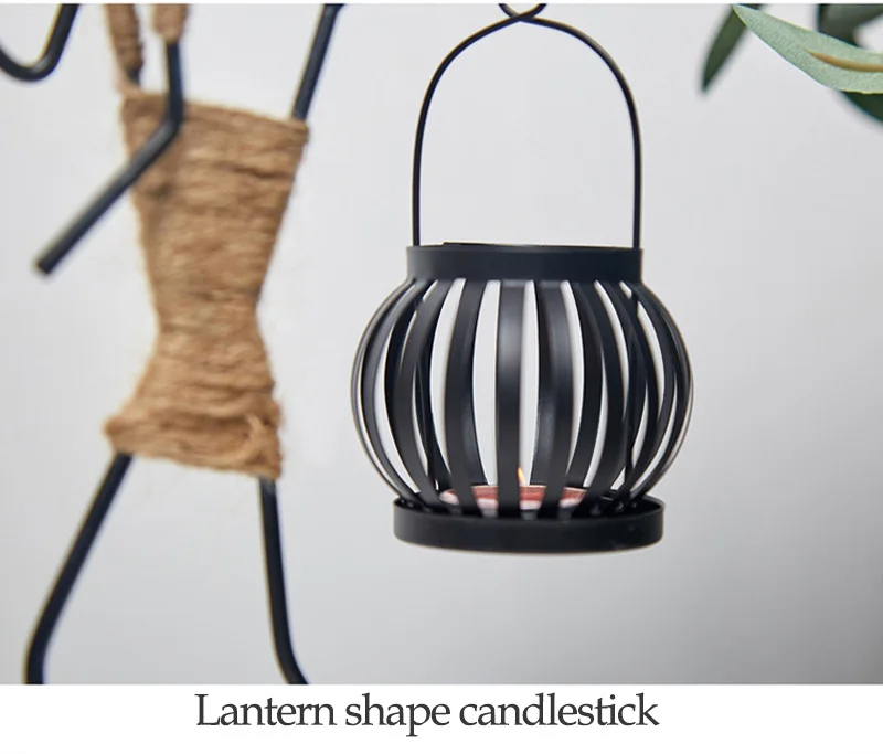 Weeding Metal Ornaments Crafts  Home Decoration Candle Holder Candlestick Decor Handmade Miniature Figurines Art Gifts