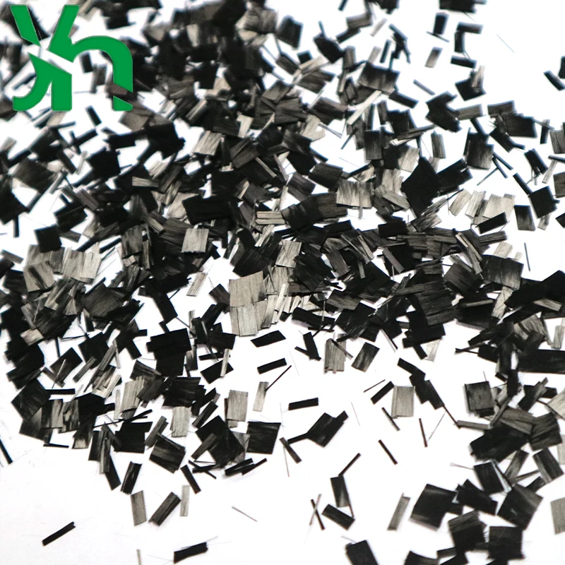 Forged carbon fiber 6mm chopped carbon fiber bundle decorated with marble texture on surface messy effect carbon fiber bundle