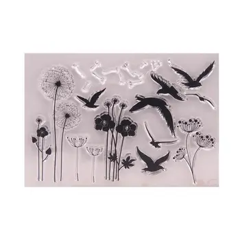 

Diy Handbook Scrapbook Silicon Mold Product Stamp Seal Supplies Seal School Office Transparent Journal Accessories F1V8