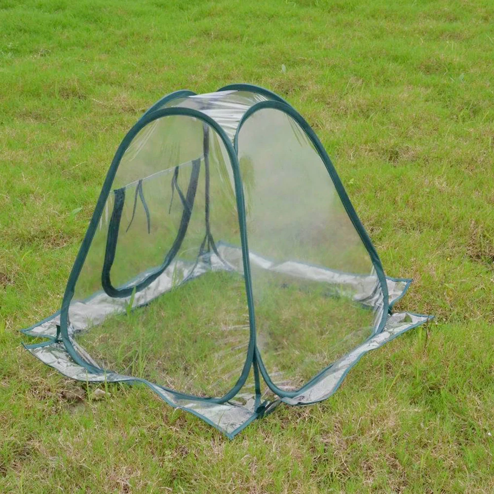 

Transparent PVC Greenhouse Mini Protection Portable Tent Household Foldable Plant Cover Flower Waterproof Pest Control Garden